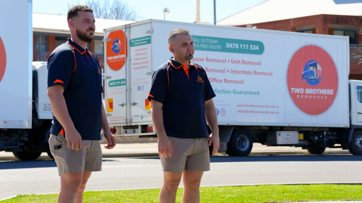 Nawar and Saif, the brothers behind Two Brothers Removals, who handle long distance relocations in Leonay