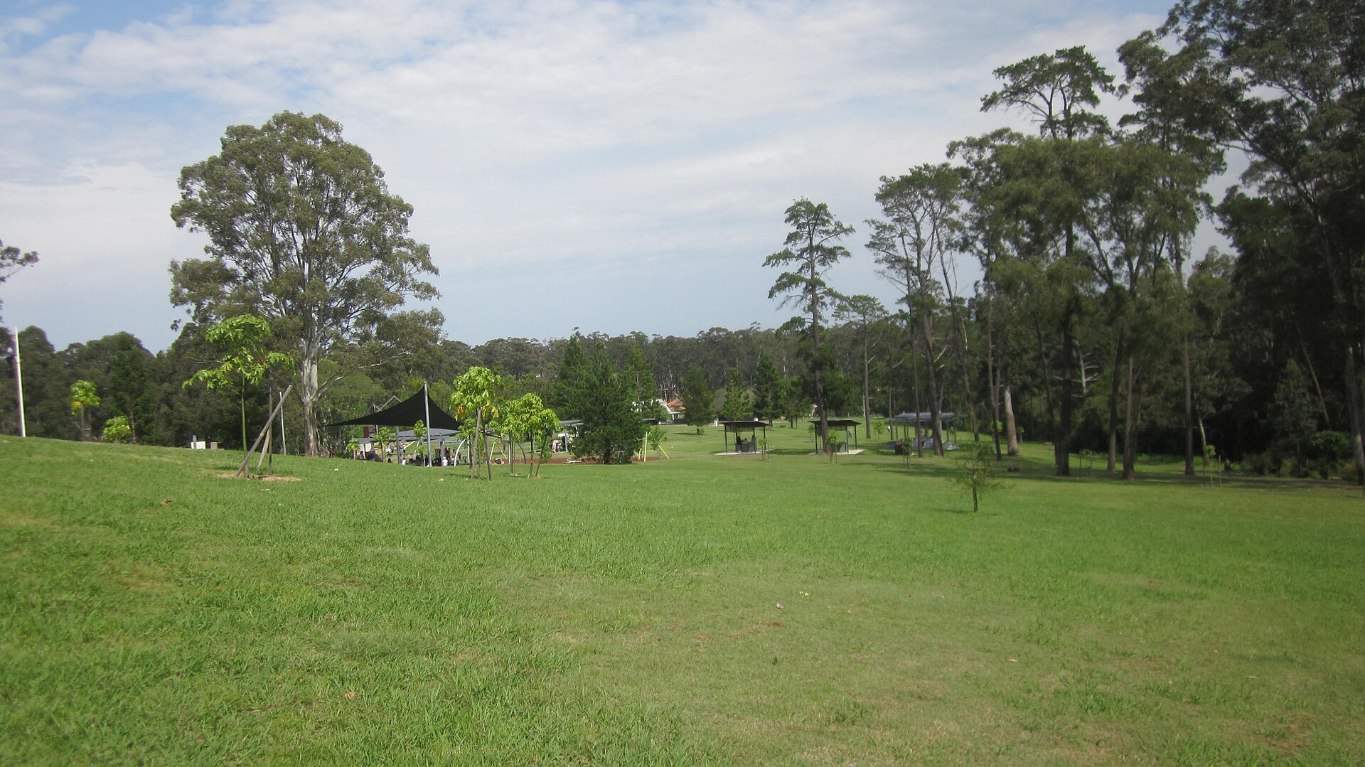 Open space and walking paths at Castle Hill Heritage Park